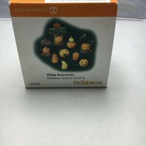 Department 56 Halloween Scenery Village Accessories Set Of 9 #56.53165